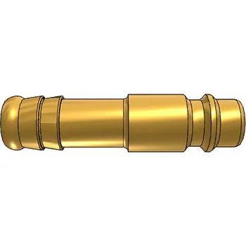Fitinka MOSAZ vsuvka přímá s volným průtokem na hadičku 10mm bez ventilu Rectus Parker 26SFTF10MXX