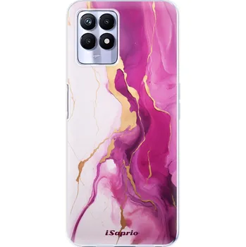 Pouzdro na mobilní telefon Odolné silikonové pouzdro iSaprio - Pink Gold Marble - Realme 8i