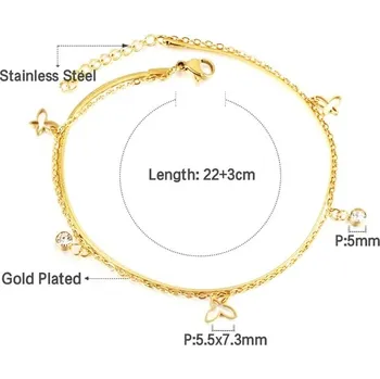 Náramek Náramek z nerezové oceli ve zlaté barvě - AN11300AG