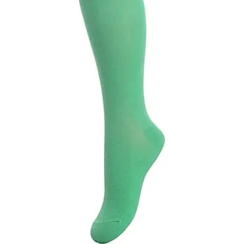 MĚKKÁ BAVLNA - HLADKÉ PUNČOCHÁČE JARO/LÉTO 6-11 LET zelená 152-158