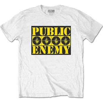 Pánské tričko Public Enemy tričko, Four Logos White, pánské M
