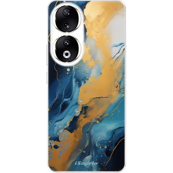 Pouzdro na mobilní telefon Odolné silikonové pouzdro iSaprio - Blue Gold Marble - Honor 90 5G
