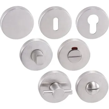 Dveřní kování TI - ROZETA - R rozety WC s ukazatelem BN - Broušená nerez (16)