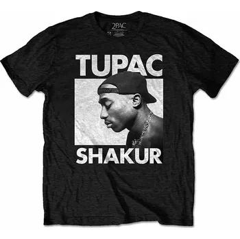Tupac tričko, Eyes Closed Eco-Tee Black, pánské XXL