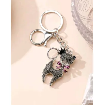 Přívěšek NS klíče, kočka s mašlí