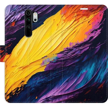 Pouzdro na mobilní telefon Flipové pouzdro iSaprio - Fire Paint - Xiaomi Redmi Note 8 Pro