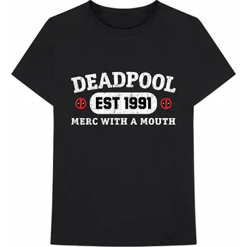Pánské tričko Deadpool tričko, Merc With A Mouth Black, pánské S