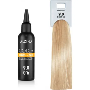 Barva na vlasy Alcina - Tónovací emulze - Color Gloss + Care Emulsion 9.0 Jasná blond 100 ml
