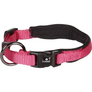Obojek pro psa Obojek FLAMINGO Abbi třešňově červený (XS) 2x35-40cm