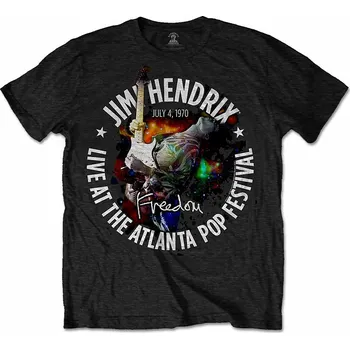 Pánské tričko Jimi Hendrix tričko, Atlanta Pop Festival 1970, pánské XL