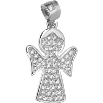 Přívěsek Argento 84961 Stříbrný přívěsek - anděl, čiré kulaté zirkony