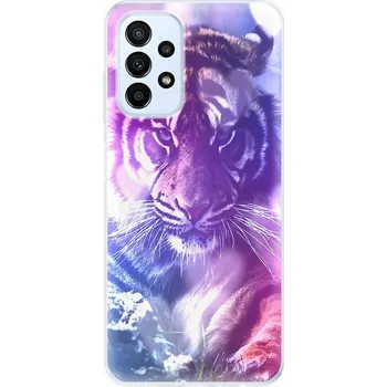 Pouzdro na mobilní telefon Odolné silikonové pouzdro iSaprio - Purple Tiger - Samsung Galaxy A23 / A23 5G