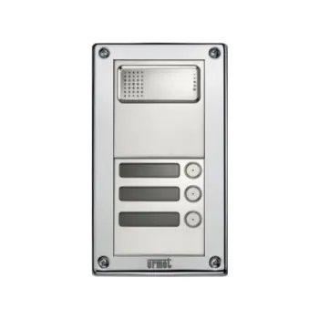 Poštovní schránka Zvonkové tablo URMET Sinthesi Steel - pro 3 účastníky - BEZ KRYCÍ STŘÍŠKY