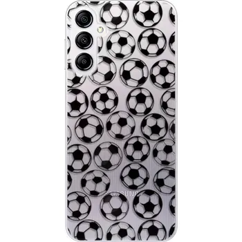 Pouzdro na mobilní telefon Odolné silikonové pouzdro iSaprio - Football pattern - black - Samsung Galaxy A14 / A14 5G