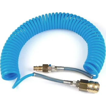 Příslušenství ke kompresoru Vzduchová spirálová hadice RS017 9m pr 11mm modrá délka 15m v zakrouceném stavu