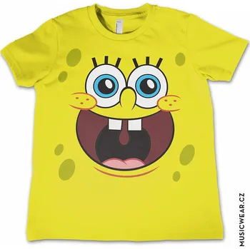 Chlapecké tričko SpongeBob Squarepants tričko, Happy Face Kids, dětské XS velikost XS (4 roky)