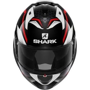 Helma na motorku SHARK EVO ES YARI překlápěcí helma barva bílá/černá/červená překlápěcí helma M