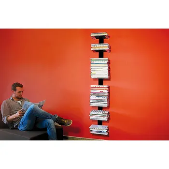 Knihovna Radius design cologne Knihovna na časopisy 8 poliček RADIUS DESIGN (BOOKSBAUM MAGAZINE WALL BIG black 746A) černá