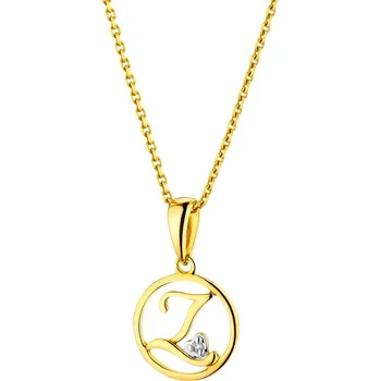 Přívěsek Zlatý přívěsek s diamantem - písmeno Z - 0,003 ct - ryzost 585 - 109.599/Z