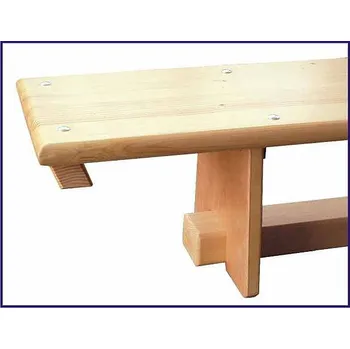 Zahradní lavice Švédská lavička 3,5 m s kladinkou