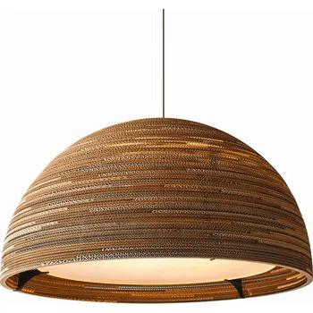 Graypants Svěšené kartonové svítidlo Dome Dekor: Přírodní GP-251