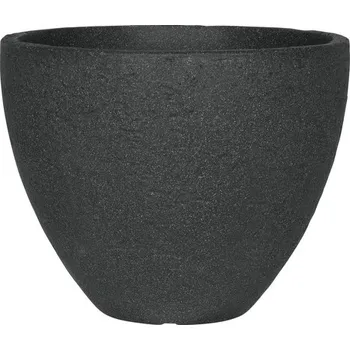 Květináč Květináč plastový Geli Stone Ø 40 x 31 cm antracit