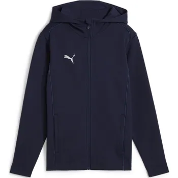 Dámská mikina Mikina s kapucí Puma teamFINAL Casuals Hooded Jkt Jr 658529-06 Velikost 164