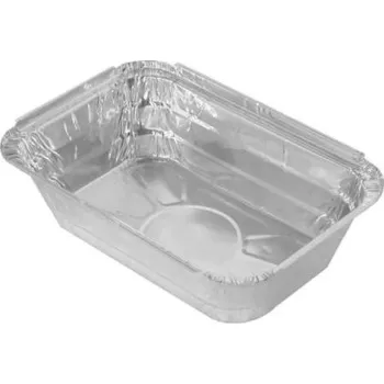 Jednorázové nádobí Alu miska hranatá 19,4 x 14,2 x 5,5cm na těstoviny (100ks)