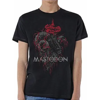 Pánská móda Mastodon tričko, Rams Head Colour, pánské M