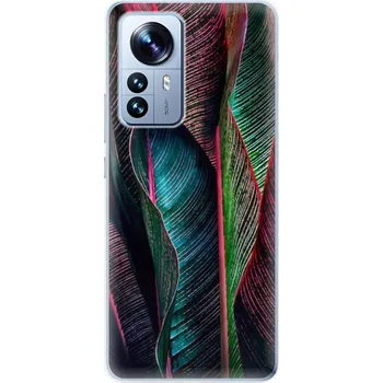 Odolné silikonové pouzdro iSaprio - Black Leaves - Xiaomi 12 Pro