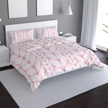 Povlečení Saténové povlečení Starorůžové pletení - Sablio - 140x200 / 90x70