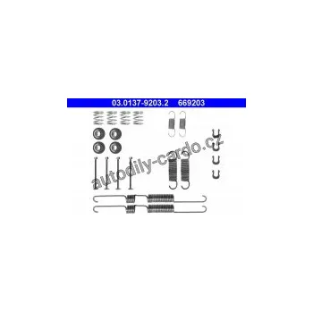 Brzdový systém Sada příslušenství, brzdové čelisti ATE 03.0137-9203 (AT 669203)
