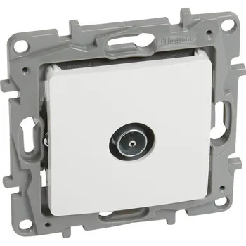 Elektrická zásuvka NILOÉ ZÁSUVKA TV PRO HVĚZDICOVÝ ROZVOD BÍLÁ LEGRAND 764551