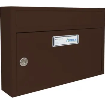 Poštovní schránka Poštovní schránka G-01 - pro zazdění s orámováním - lakovaná - RAL 8017 STR. - HNĚDÁ ČOKOLÁDOVÁ