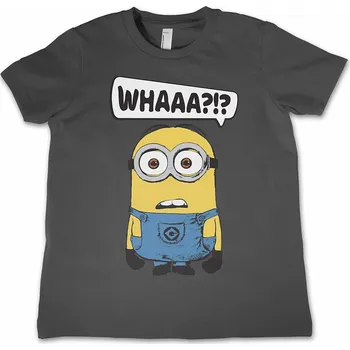 Karnevalový kostým Despicable Me tričko, Whaaa?!? Kids Dark Grey, dětské S velikost S věk (6 let)