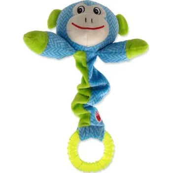 Hračka pro psa Let's Play Hračka Junior opice modrá 30 cm