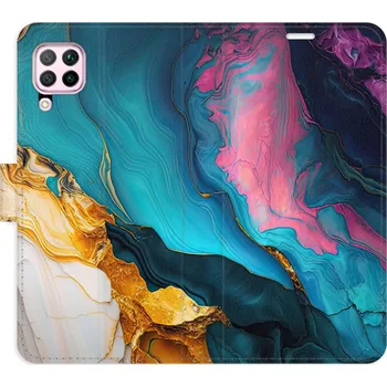 Pouzdro na mobilní telefon Flipové pouzdro iSaprio - Color Marble 31 - Huawei P40 Lite