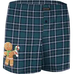 Vánoční boxerky CORNETTE 015/14 COOKIE 6 zelená S 0