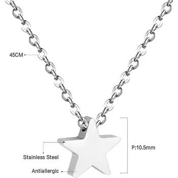 Náhrdelník Roztomilý dívčí náhrdelník z nerezové oceli - NE229301S