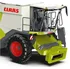 autíčko WIKING 077857 Claas Trion 720 Montana + Convio 1080 s transportním vozíkem 1:32