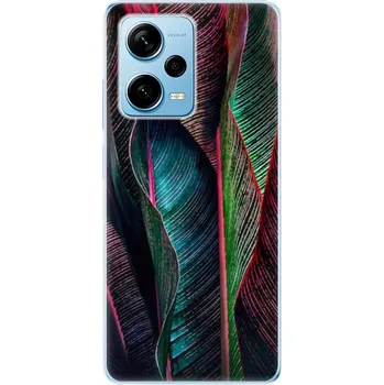 Pouzdro na mobilní telefon Odolné silikonové pouzdro iSaprio - Black Leaves - Xiaomi Redmi Note 12 Pro 5G / Poco X5 Pro 5G