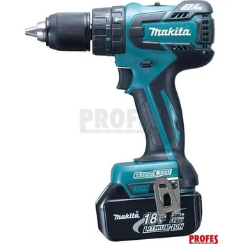 Elektrické nířadí Makita BHP459RFJ bezuhlíková příklepová aku vrtačka 18 V