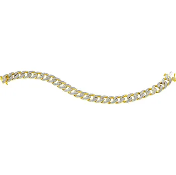 Náramek Zlatý náramek s diamanty - 19 cm - 2,10 ct - ryzost 585 - 160.530