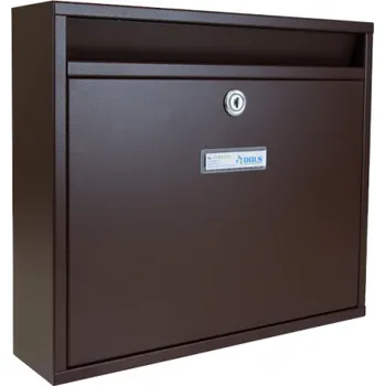 Poštovní schránka Poštovní schránka H-012 BASIC - pro zazdění s orámováním - lakovaná - RAL 8017 STR. - HNĚDÁ ČOKOLÁDOVÁ