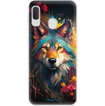 Pouzdro na mobilní telefon Odolné silikonové pouzdro iSaprio - Mysterious Wolf - Samsung Galaxy A20e