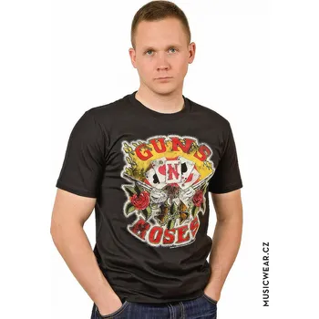 Pánské oblečení Guns N Roses tričko, Cards, pánské S