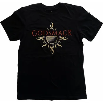 Pánská móda Godsmack tričko, Sun Logo Black, pánské XL