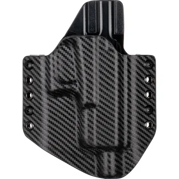 Příslušenství pro sportovní střelbu RH Holsters OWB - Glock 19/23/32 - Glock 19X/45 + ZÁVIT - vnější kydexové pouzdro - poloviční sweatguard - carbon/černá Pouzdro je pro: Pravák