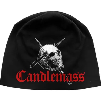 Čepice Candlemass zimní kulich elastický, Skull &amp; Logo Black