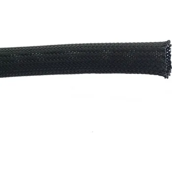 kabelová chránička textilní bužírka průměr 5-10mm, Černá, Skladem, 1 m